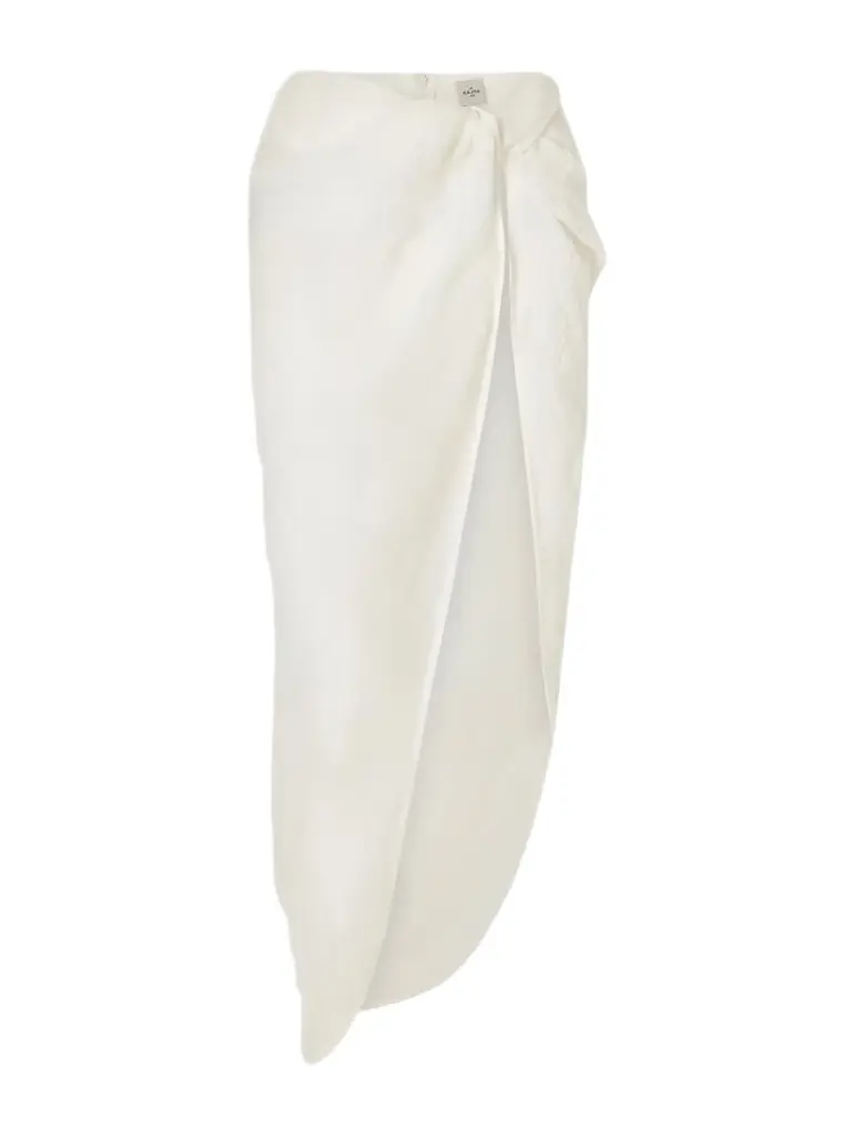 Qaraya Light Linen Pareo Skirt Qaraya Light Linen Pareo Skirt