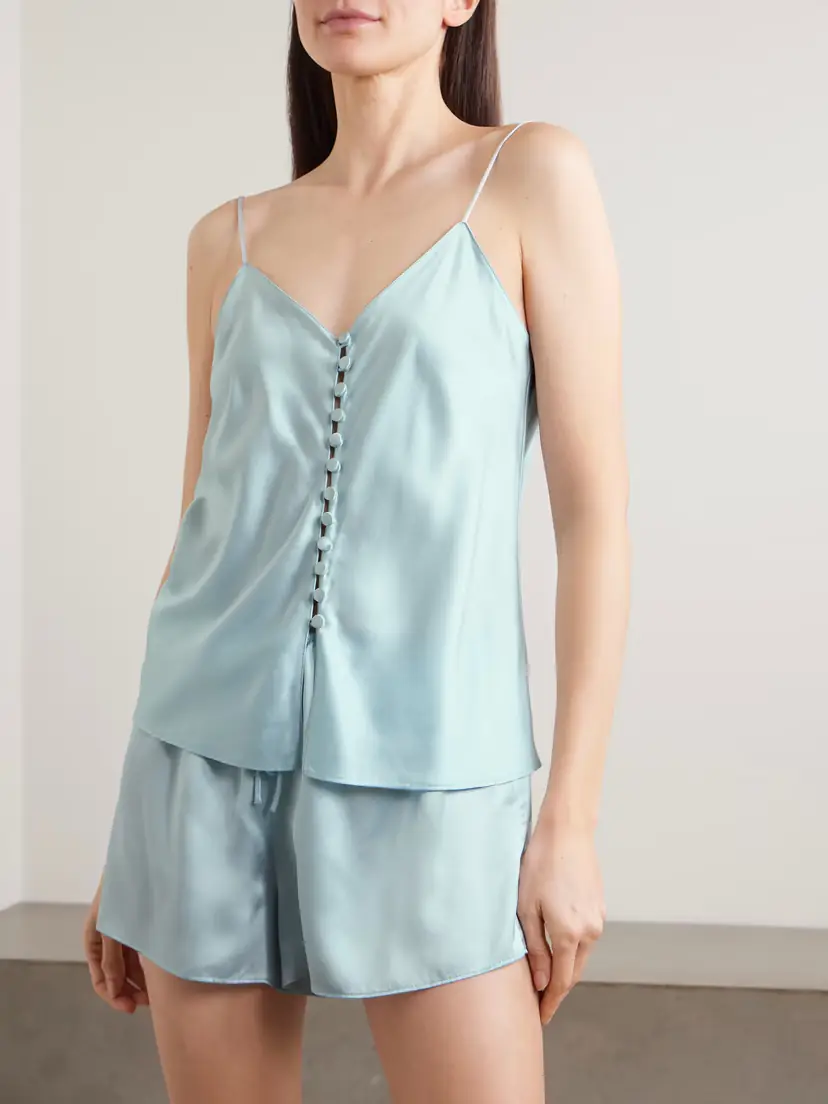 Olivia von Halle Etta Silk-satin Pajamas | Thumbnail 2
