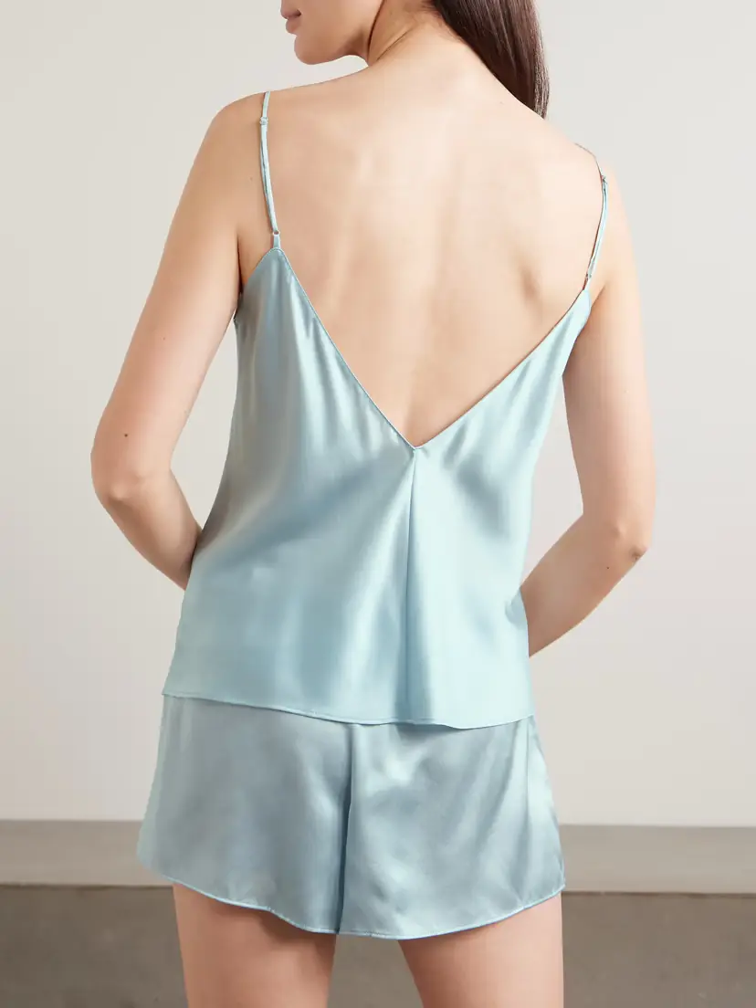 Olivia von Halle Etta Silk-satin Pajamas | Thumbnail 3
