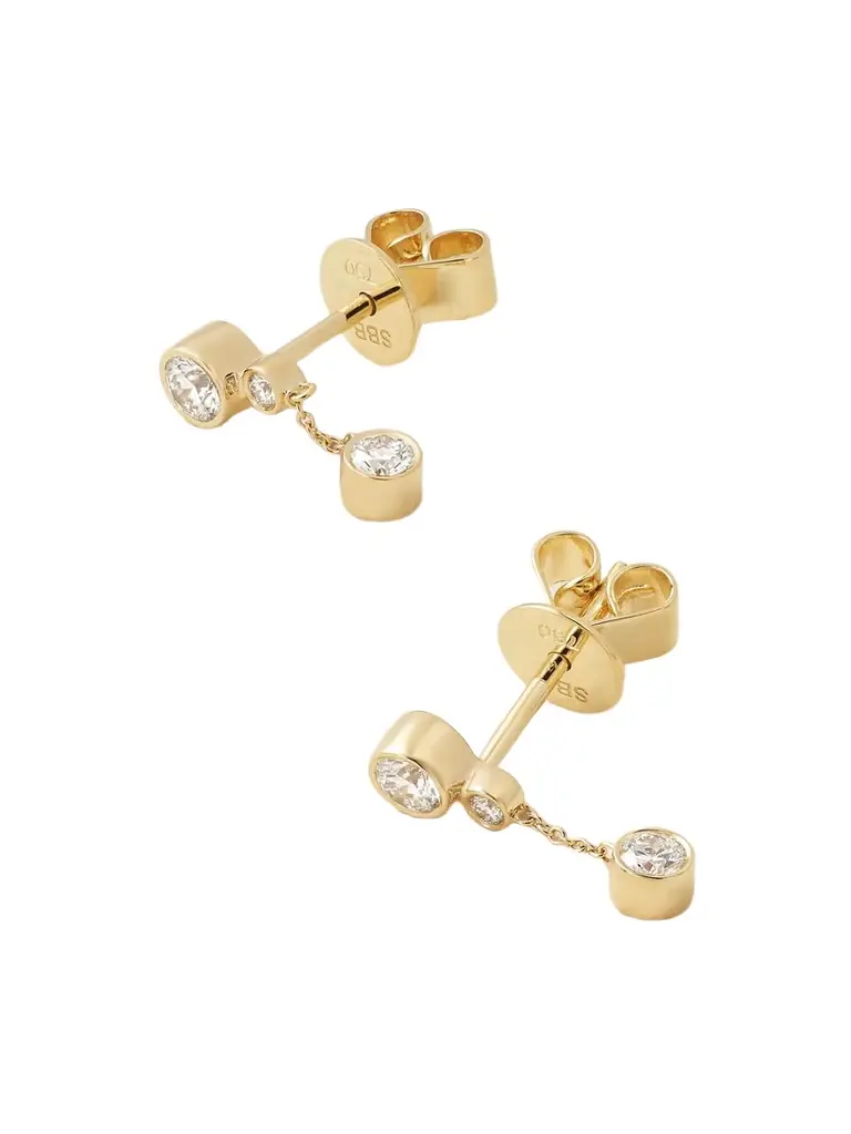 Lou Diamant 18-karat Recycled Gold Diamond Earrings Lou Diamant 18-karat Recycled Gold Diamond Earrings