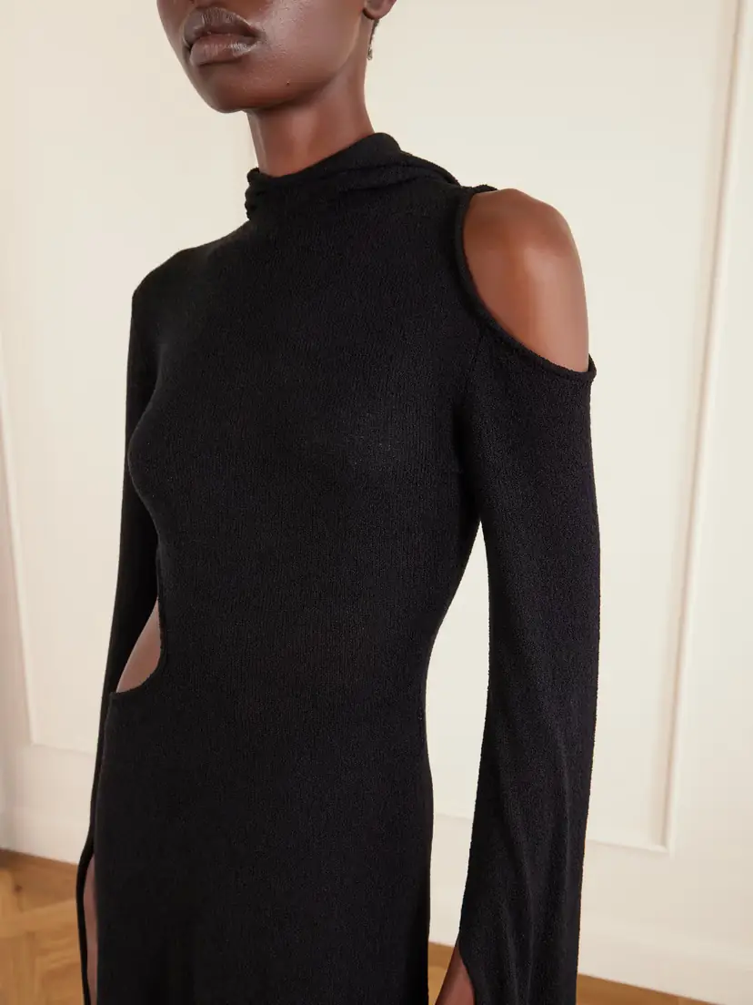 Gabriela Hearst Daya Hooded Cutout Silk Maxi Dress | Thumbnail 4 Gabriela Hearst Daya Hooded Cutout Silk Maxi Dress | Thumbnail 4