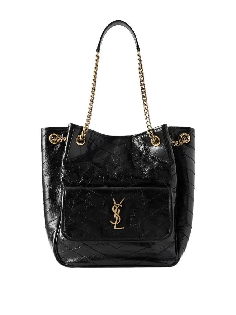 Saint Laurent Niki Small Crinkled-leather Tote | Image 1 Saint Laurent Niki Small Crinkled-leather Tote | Image 1