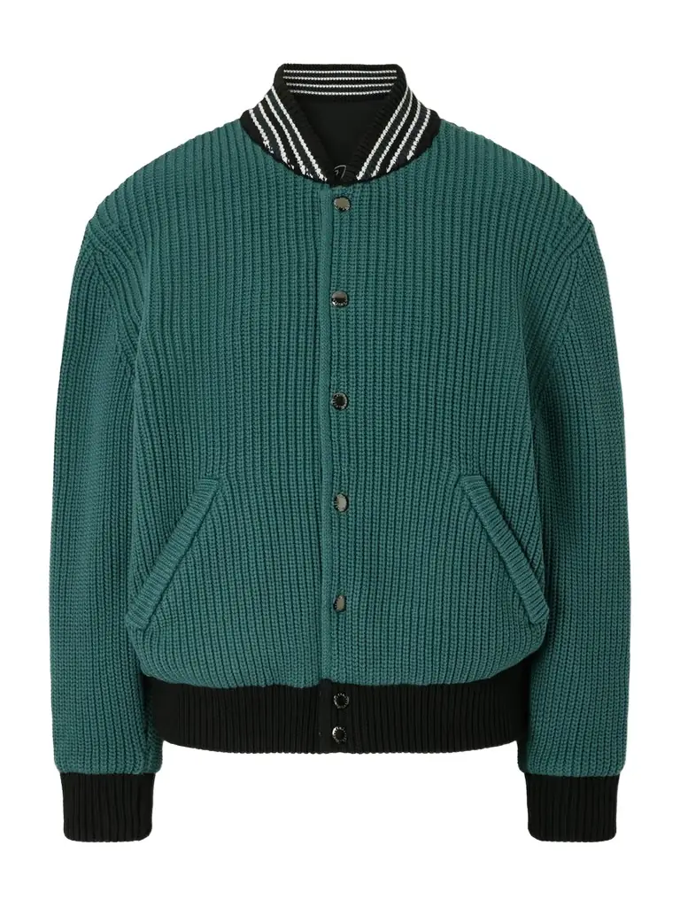 Aimé Leon Dore Reversible Knit Bomber | Image 1 Aimé Leon Dore Reversible Knit Bomber | Image 1