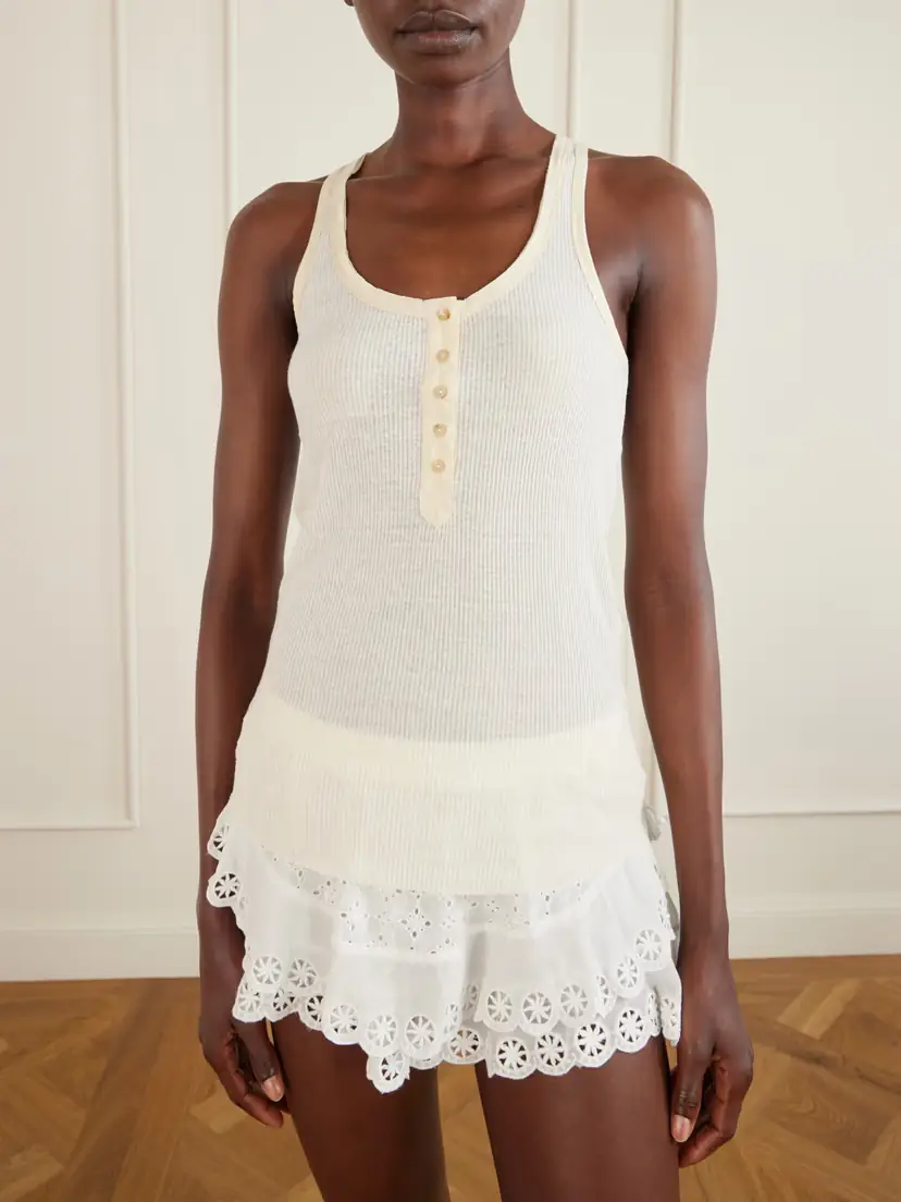 Isabel Marant Helma Ribbed Silk Tank | Thumbnail 3