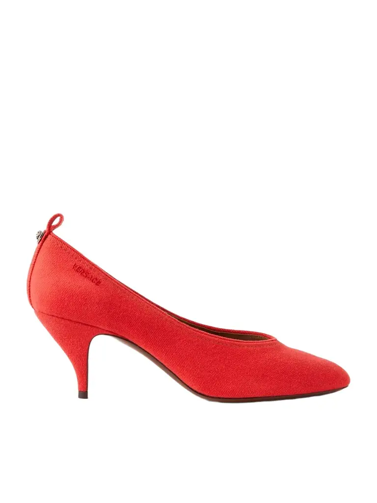 Versace Tina 65 Denim Pumps | Image 1 Versace Tina 65 Denim Pumps | Image 1