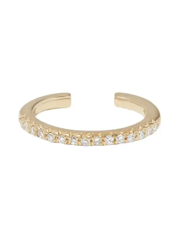 STONE AND STRAND Gold Diamond Ear Cuff | Thumbnail 1 STONE AND STRAND Gold Diamond Ear Cuff | Thumbnail 1