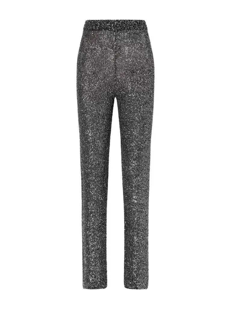 Valentino Garavani Sequined Knitted Straight-leg Pants | Image 1 Valentino Garavani Sequined Knitted Straight-leg Pants | Image 1