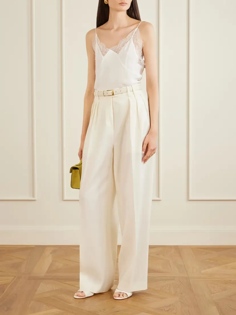 Sharon Wauchob Capucines Scalloped Lace-trimmed Silk Crepe De Chine Camisole | Thumbnail 2 Sharon Wauchob Capucines Scalloped Lace-trimmed Silk Crepe De Chine Camisole | Thumbnail 2