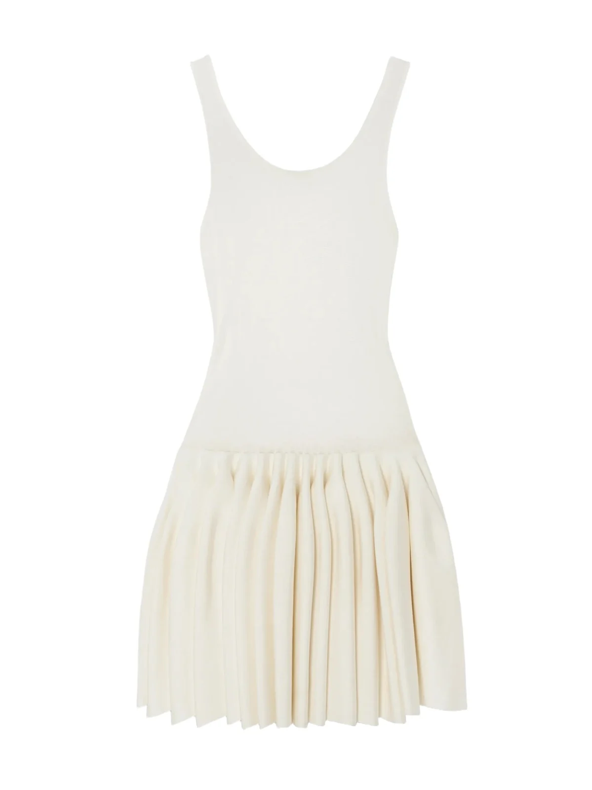 Pleated Jersey And Stretch-knit Mini Dress Pleated Jersey And Stretch-knit Mini Dress