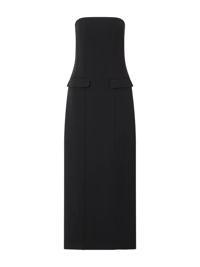 TOTEME Strapless Crepe Maxi Dress | Image 1 TOTEME Strapless Crepe Maxi Dress | Image 1