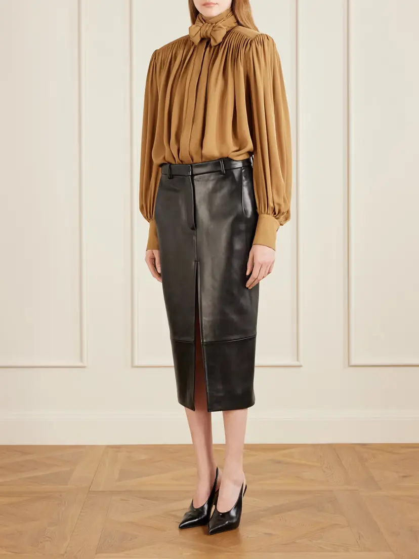 Khaite Vali Pussy-bow Silk-georgette Blouse | Thumbnail 2 Khaite Vali Pussy-bow Silk-georgette Blouse | Thumbnail 2