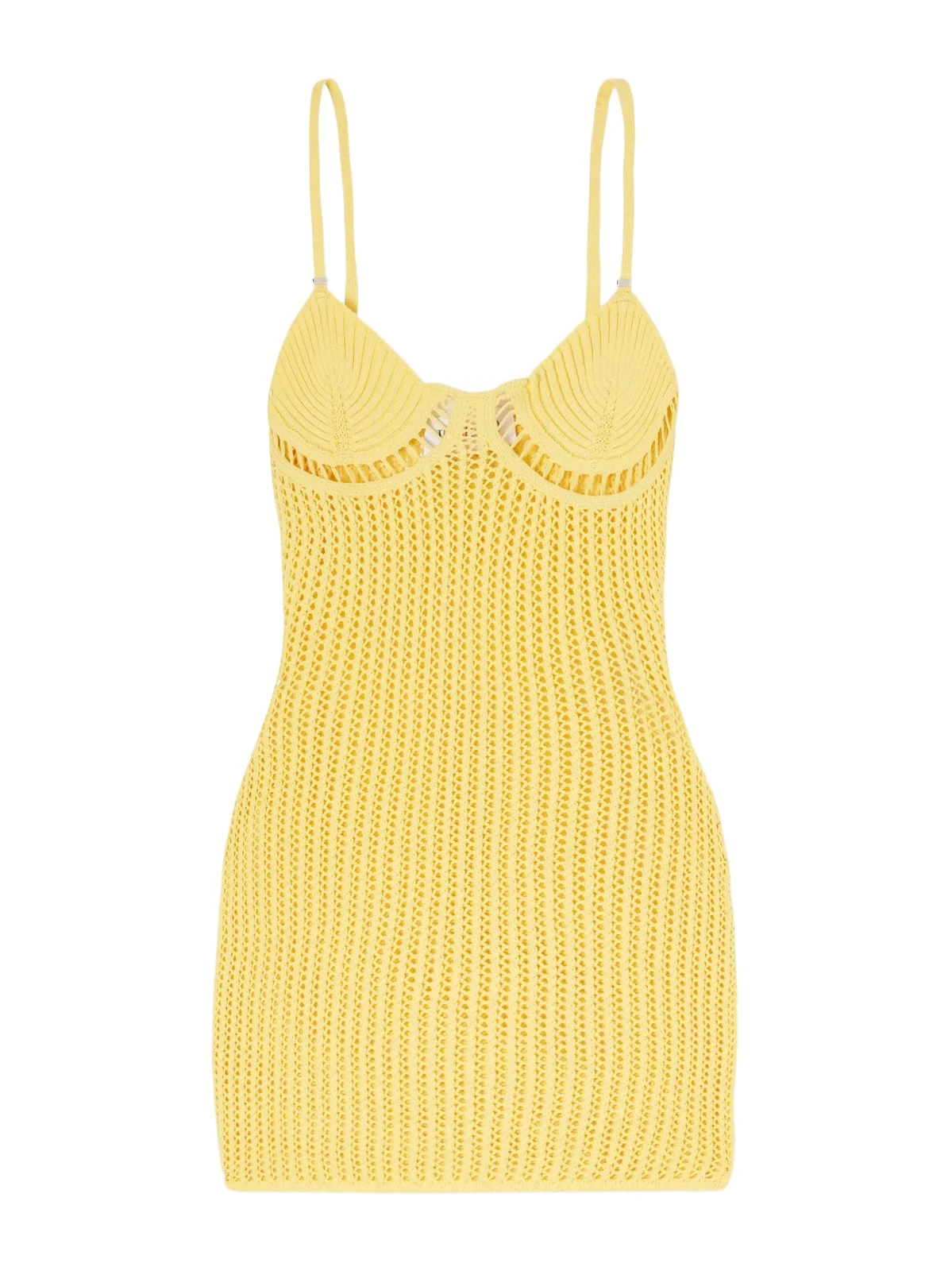 Crochet-knit Cotton-blend Mini Dress Crochet-knit Cotton-blend Mini Dress