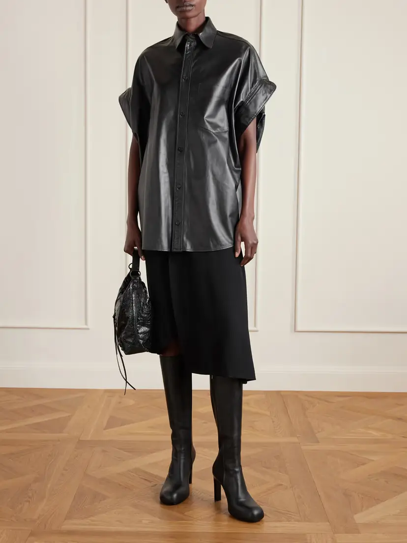 Balenciaga Leather Shirt | Thumbnail 2 Balenciaga Leather Shirt | Thumbnail 2