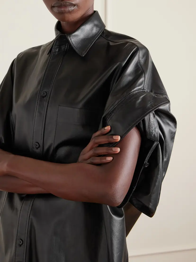Balenciaga Leather Shirt | Thumbnail 4 Balenciaga Leather Shirt | Thumbnail 4