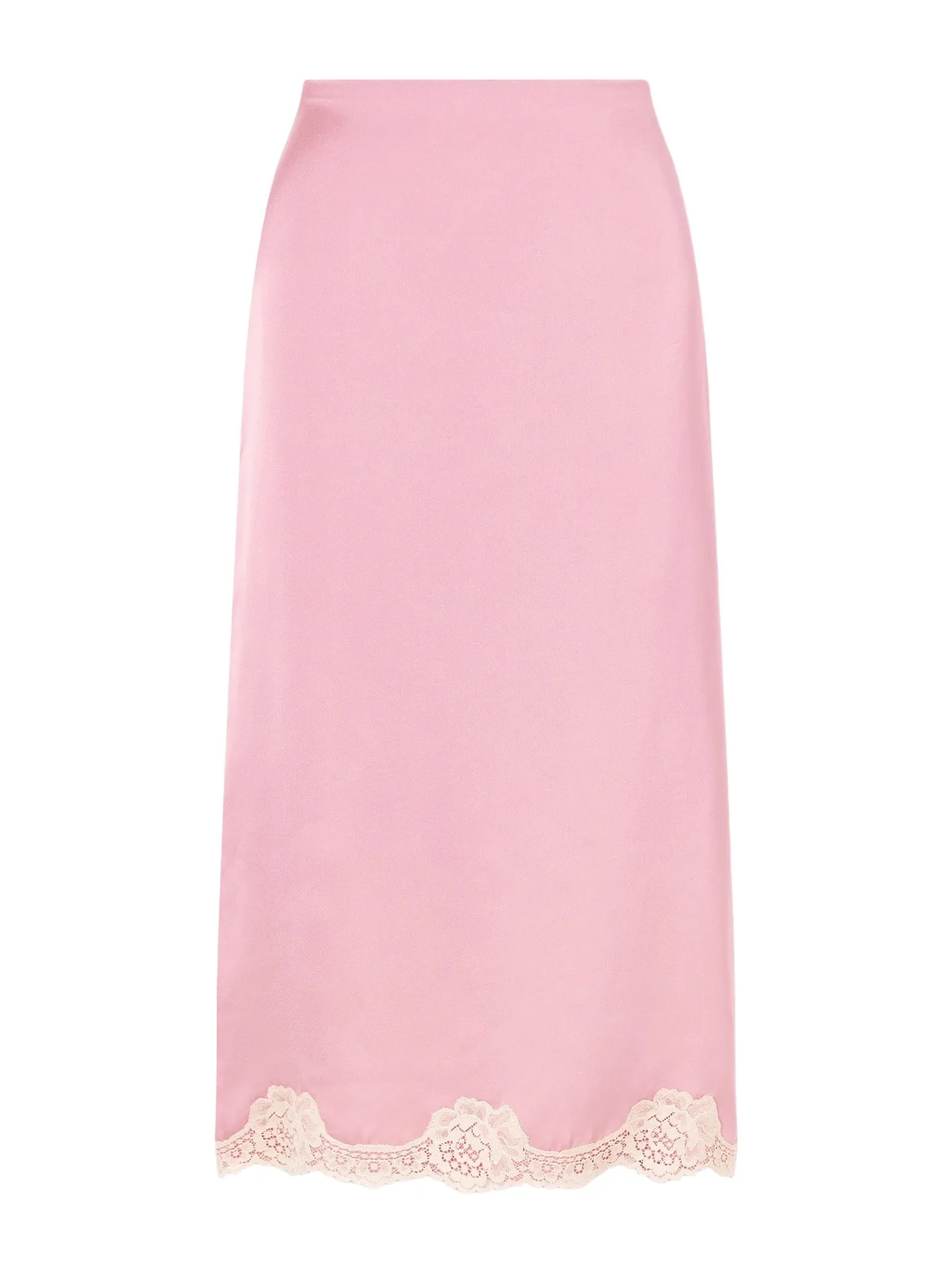 Lace-trimmed Cady Midi Skirt Lace-trimmed Cady Midi Skirt