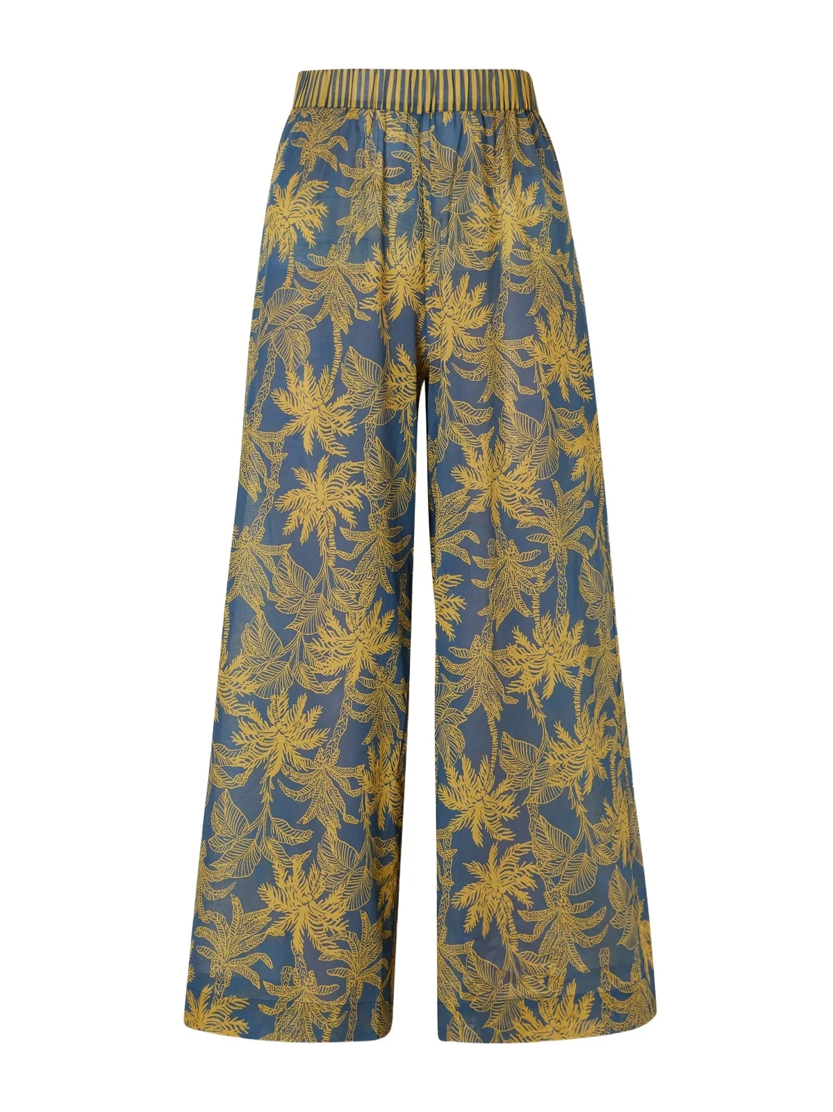 Itinerant Printed Cotton-voile Straight-leg Pants Itinerant Printed Cotton-voile Straight-leg Pants