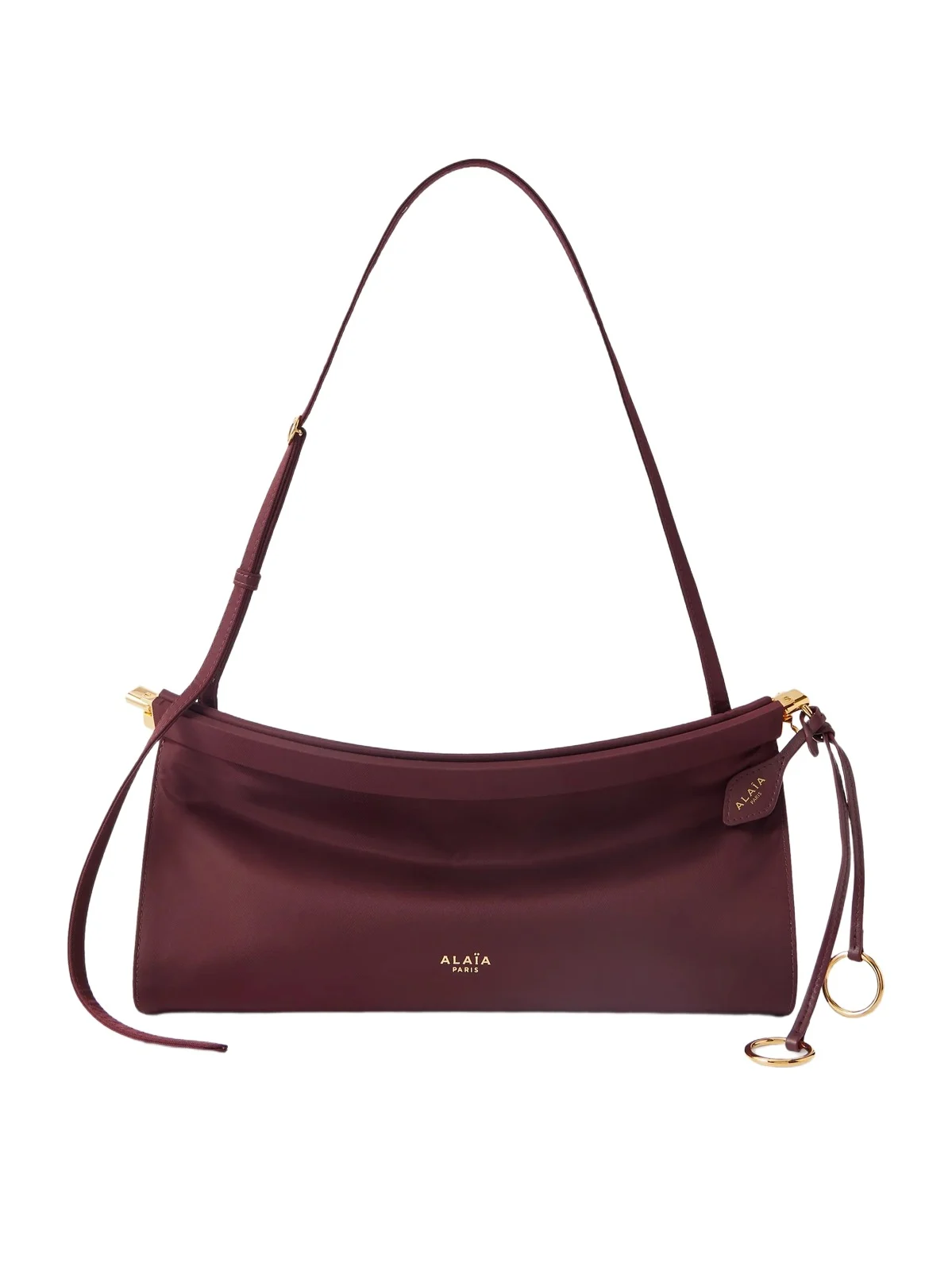 ALAÏA Le Click E/w Medium Satin-twill Shoulder Bag