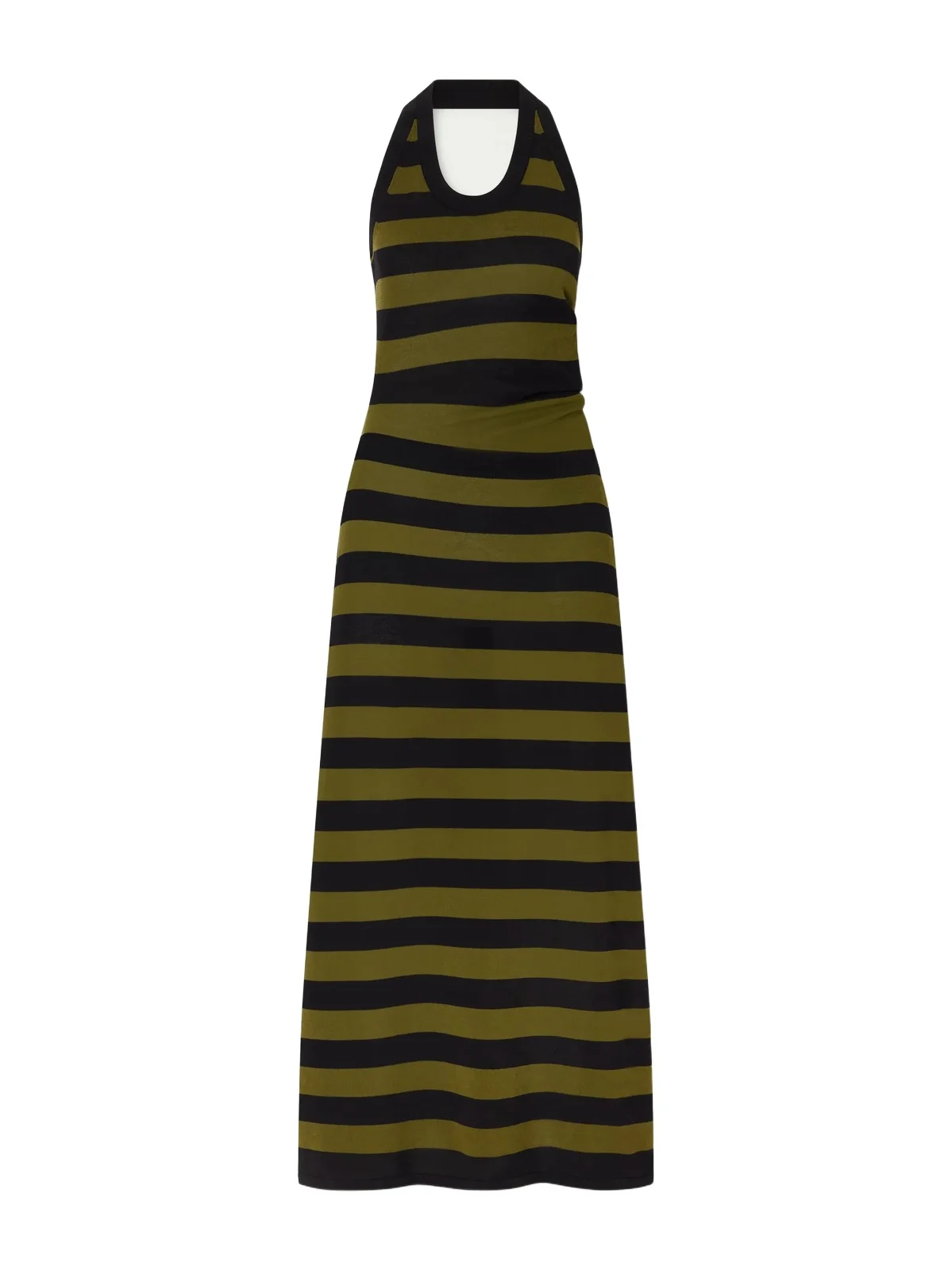 Fran Striped Cotton-knit Midi Dress