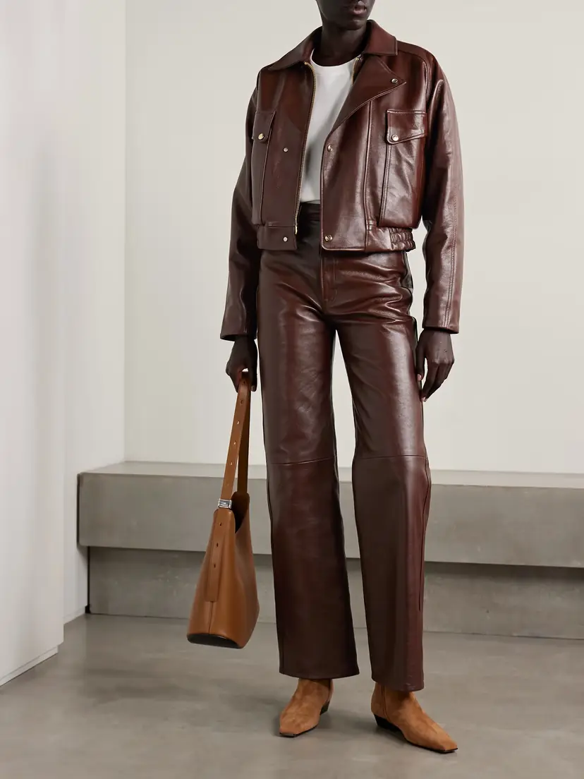 RÙADH The Quinn Leather Straight-leg Pants | Thumbnail 2