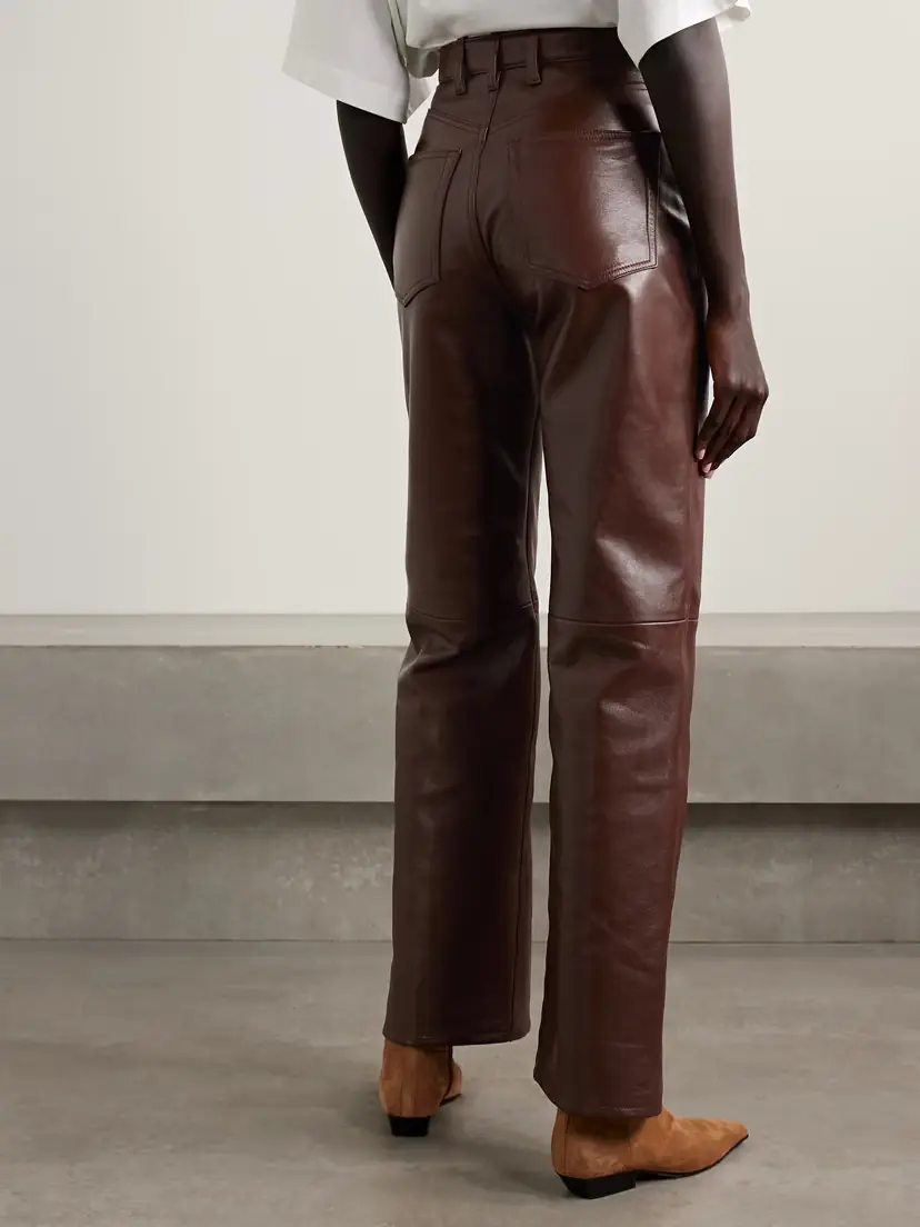 RÙADH The Quinn Leather Straight-leg Pants | Thumbnail 4