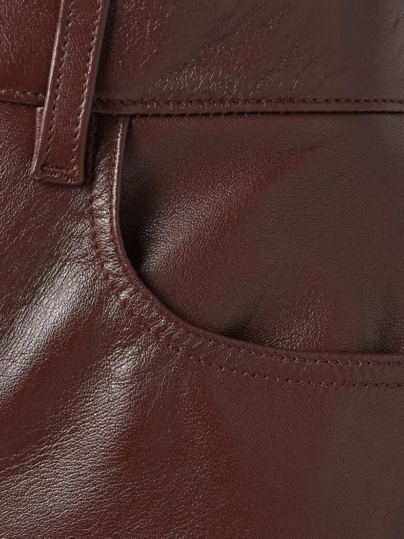 RÙADH The Quinn Leather Straight-leg Pants | Thumbnail 5