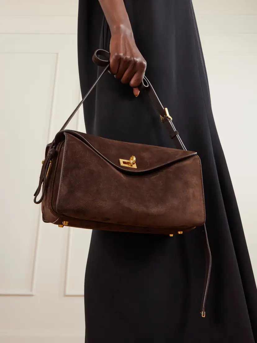 Balenciaga Le 7 Suede Shoulder Bag | Thumbnail 2 Balenciaga Le 7 Suede Shoulder Bag | Thumbnail 2