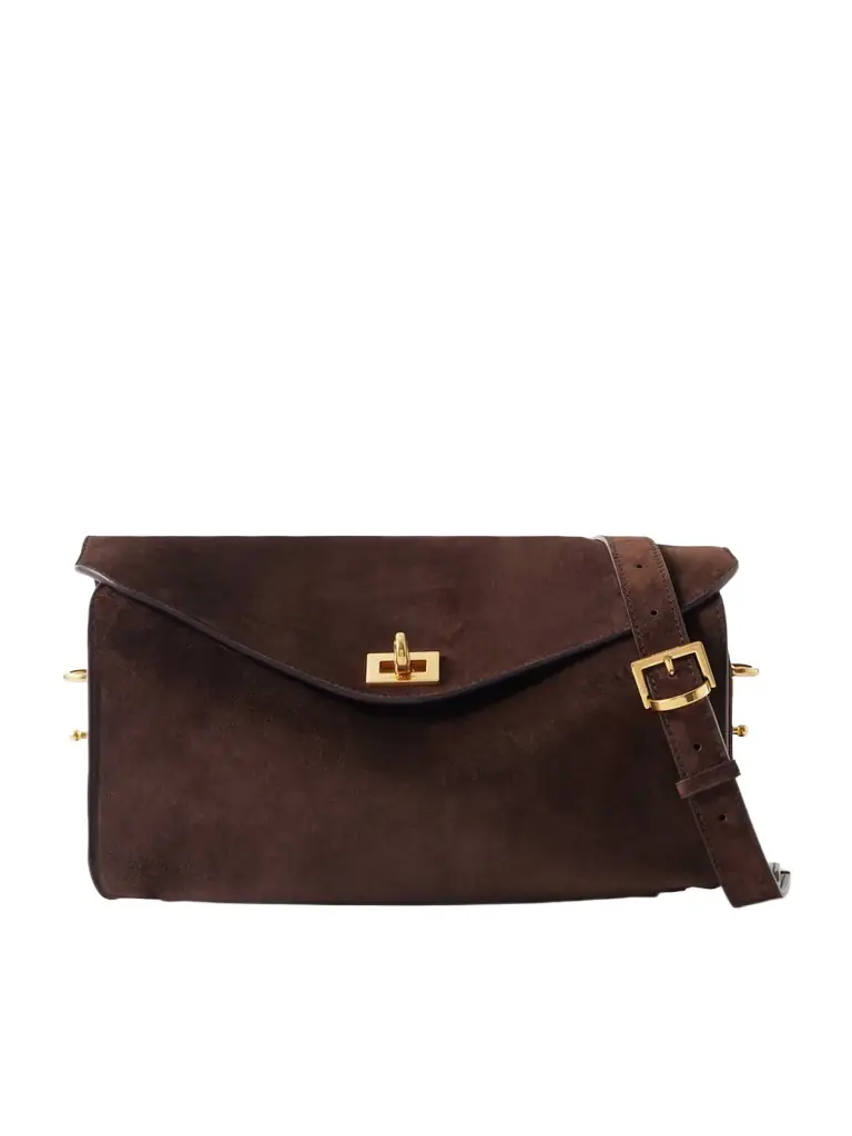 Balenciaga Le 7 Suede Shoulder Bag | Image 1 Balenciaga Le 7 Suede Shoulder Bag | Image 1