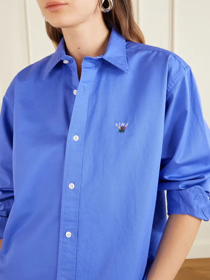 Aimé Leon Dore Logo-embroidered Cotton-poplin Oversized Shirt | Thumbnail 5 Aimé Leon Dore Logo-embroidered Cotton-poplin Oversized Shirt | Thumbnail 5