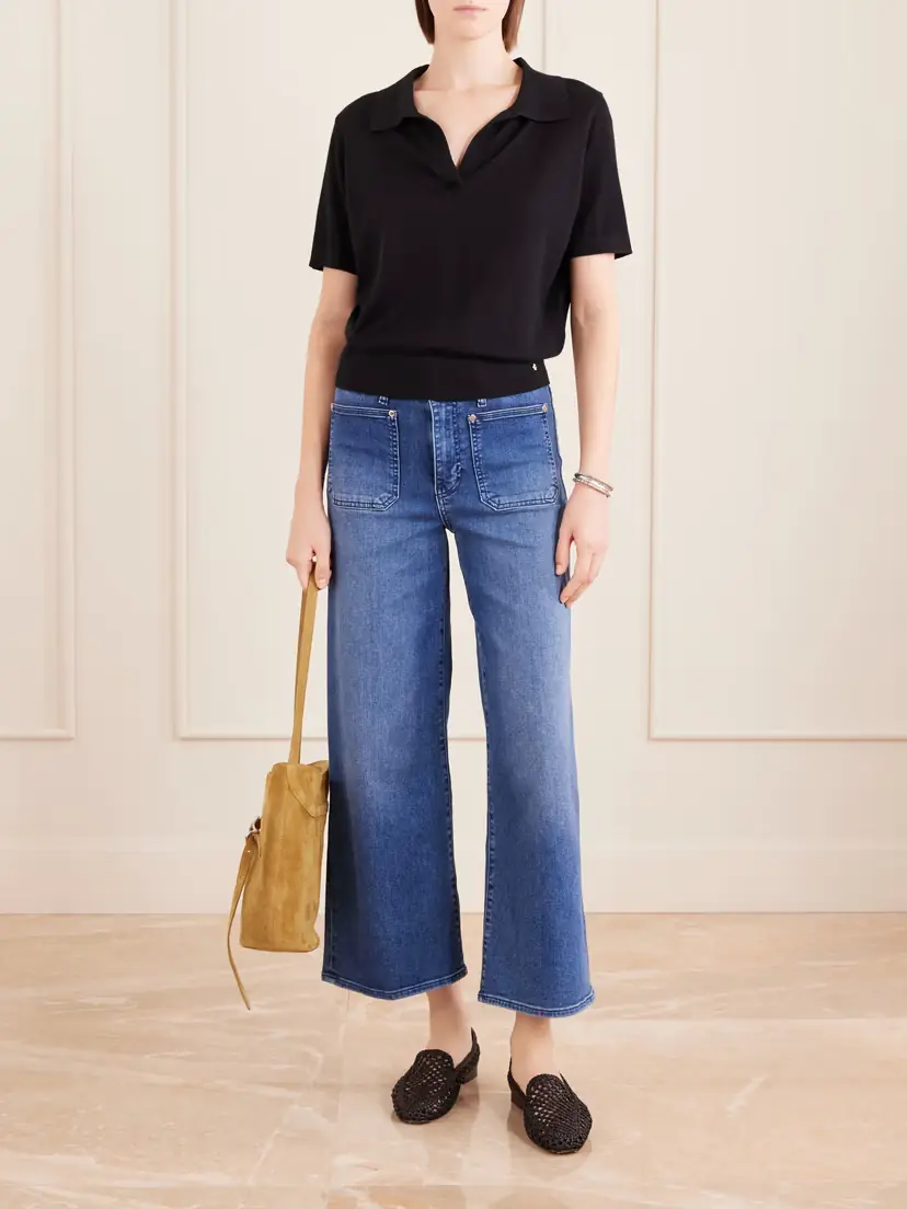 Frame Le Slim Palazzo Crop Harbor Pocket High-rise Wide-leg Jeans | Thumbnail 2 Frame Le Slim Palazzo Crop Harbor Pocket High-rise Wide-leg Jeans | Thumbnail 2