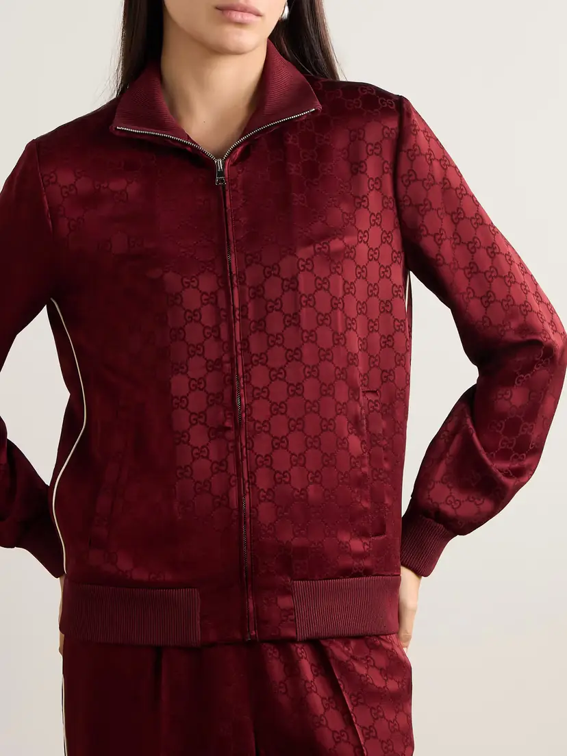 Gucci Satin-jacquard Track Jacket | Thumbnail 3 Gucci Satin-jacquard Track Jacket | Thumbnail 3