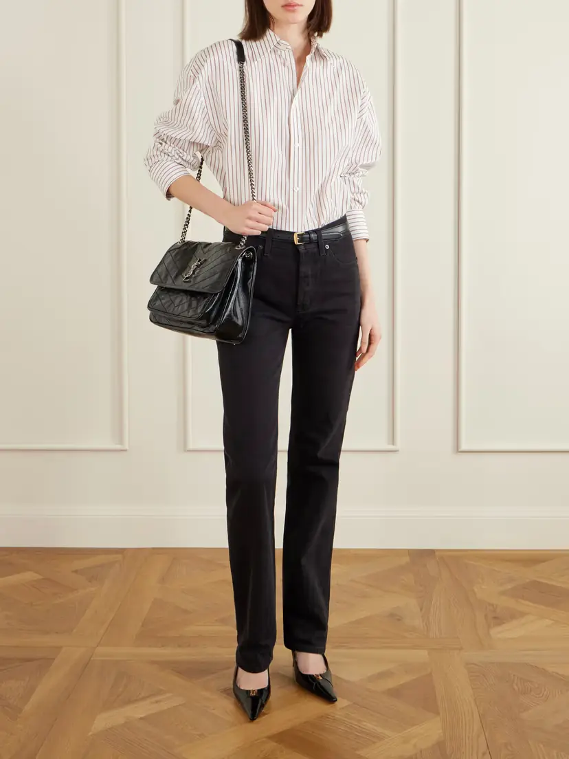 Saint Laurent Niki Medium Crinkled Glossed-leather Shoulder Bag | Thumbnail 3 Saint Laurent Niki Medium Crinkled Glossed-leather Shoulder Bag | Thumbnail 3