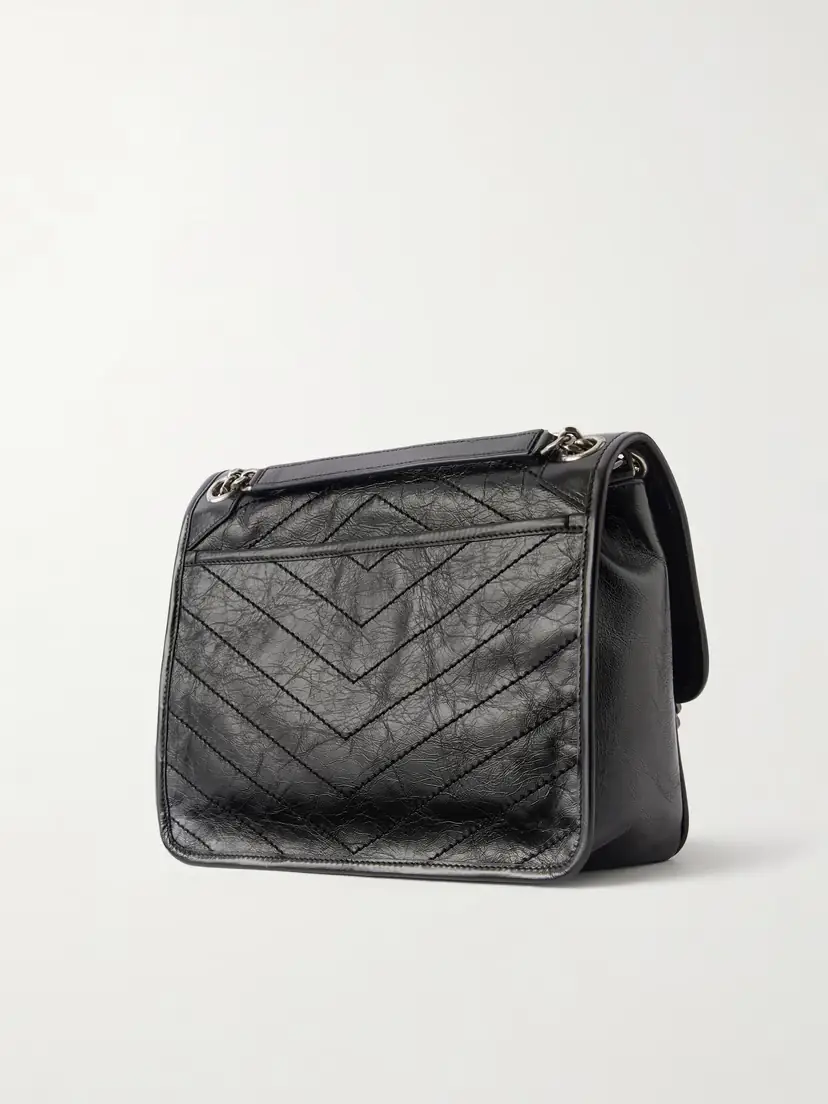 Saint Laurent Niki Medium Crinkled Glossed-leather Shoulder Bag | Thumbnail 4 Saint Laurent Niki Medium Crinkled Glossed-leather Shoulder Bag | Thumbnail 4
