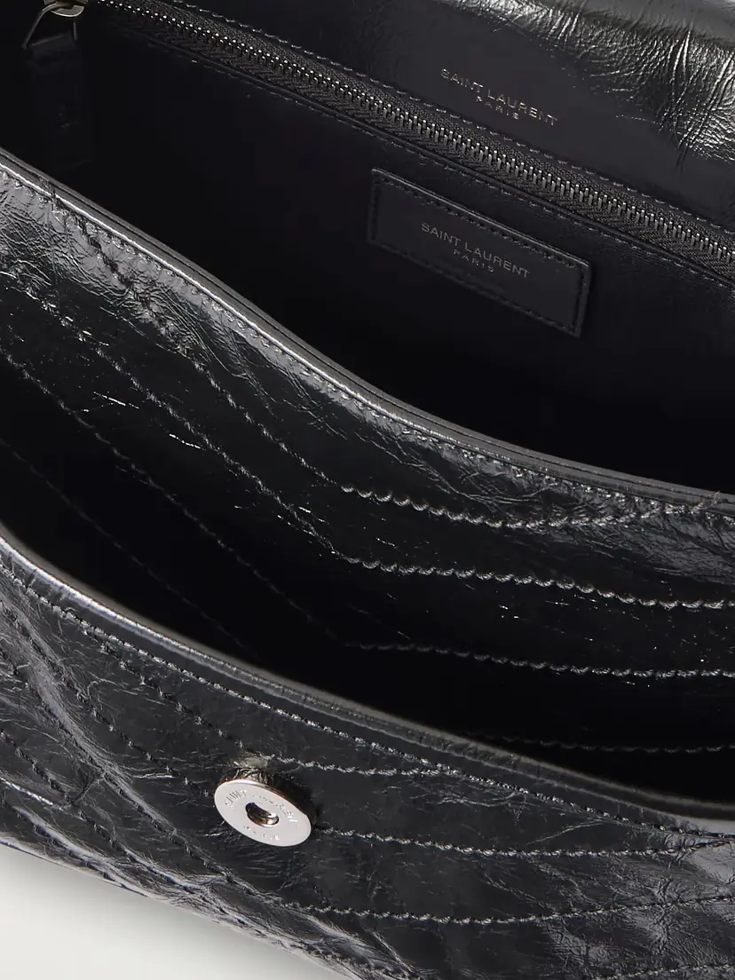 Saint Laurent Niki Medium Crinkled Glossed-leather Shoulder Bag | Thumbnail 6 Saint Laurent Niki Medium Crinkled Glossed-leather Shoulder Bag | Thumbnail 6