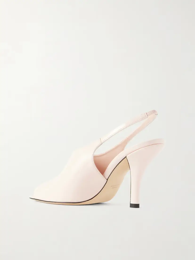 TOTEME Glossed-leather Slingback Sandals | Thumbnail 3 TOTEME Glossed-leather Slingback Sandals | Thumbnail 3