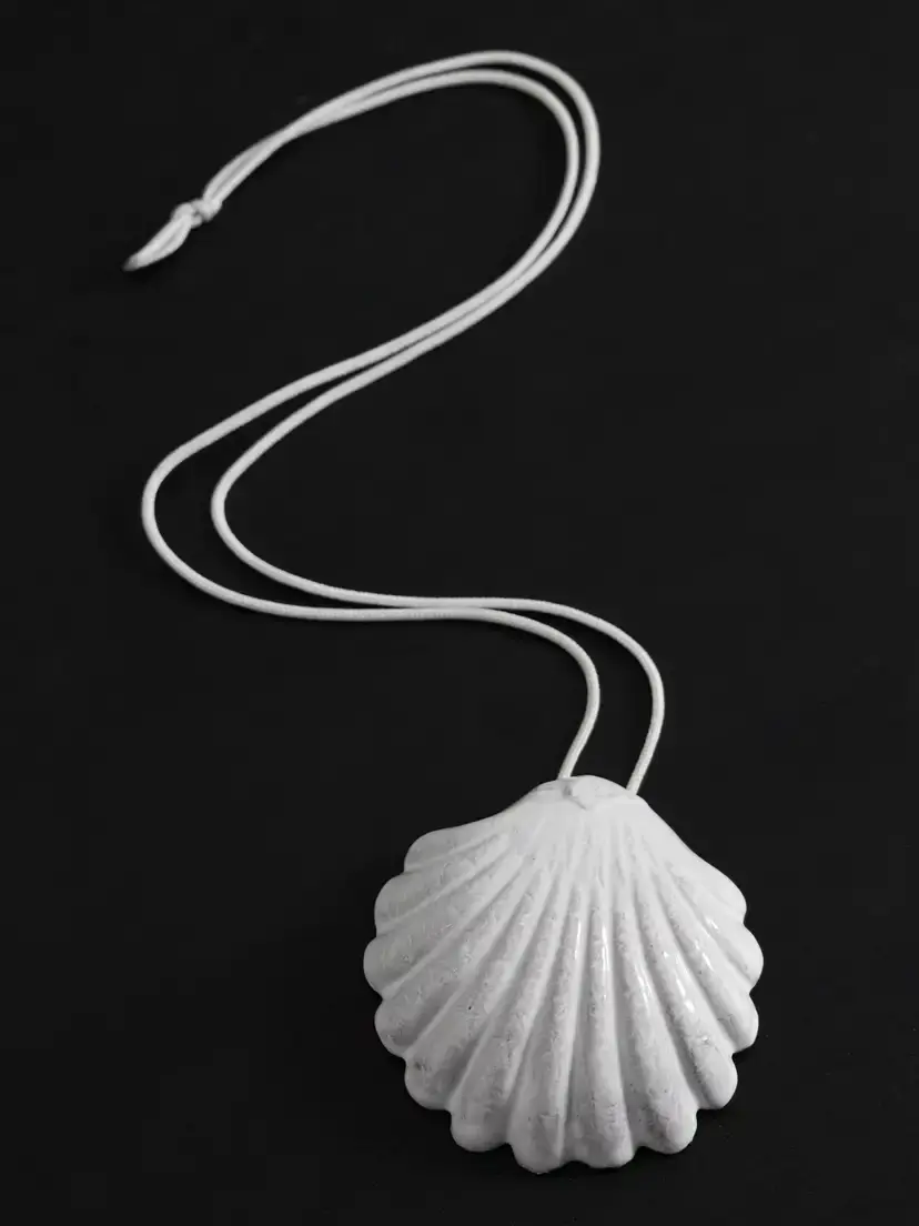 Astier De Villatte Venus Ceramic And Cord Necklace - White | Thumbnail 3
