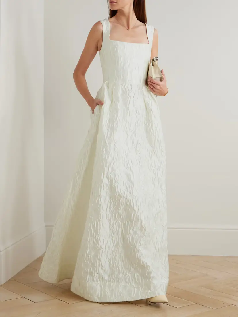 Rebecca Vallance Vanilla Dreams Cloqué Gown | Thumbnail 2