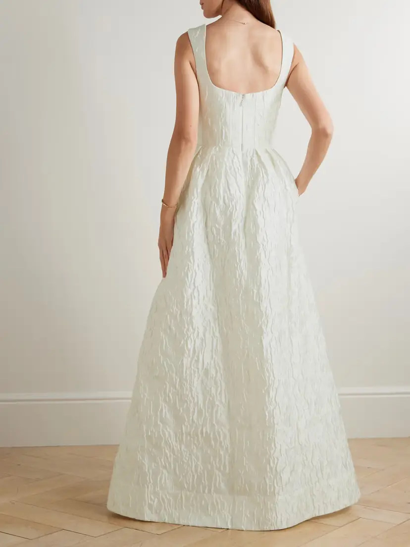 Rebecca Vallance Vanilla Dreams Cloqué Gown | Thumbnail 3