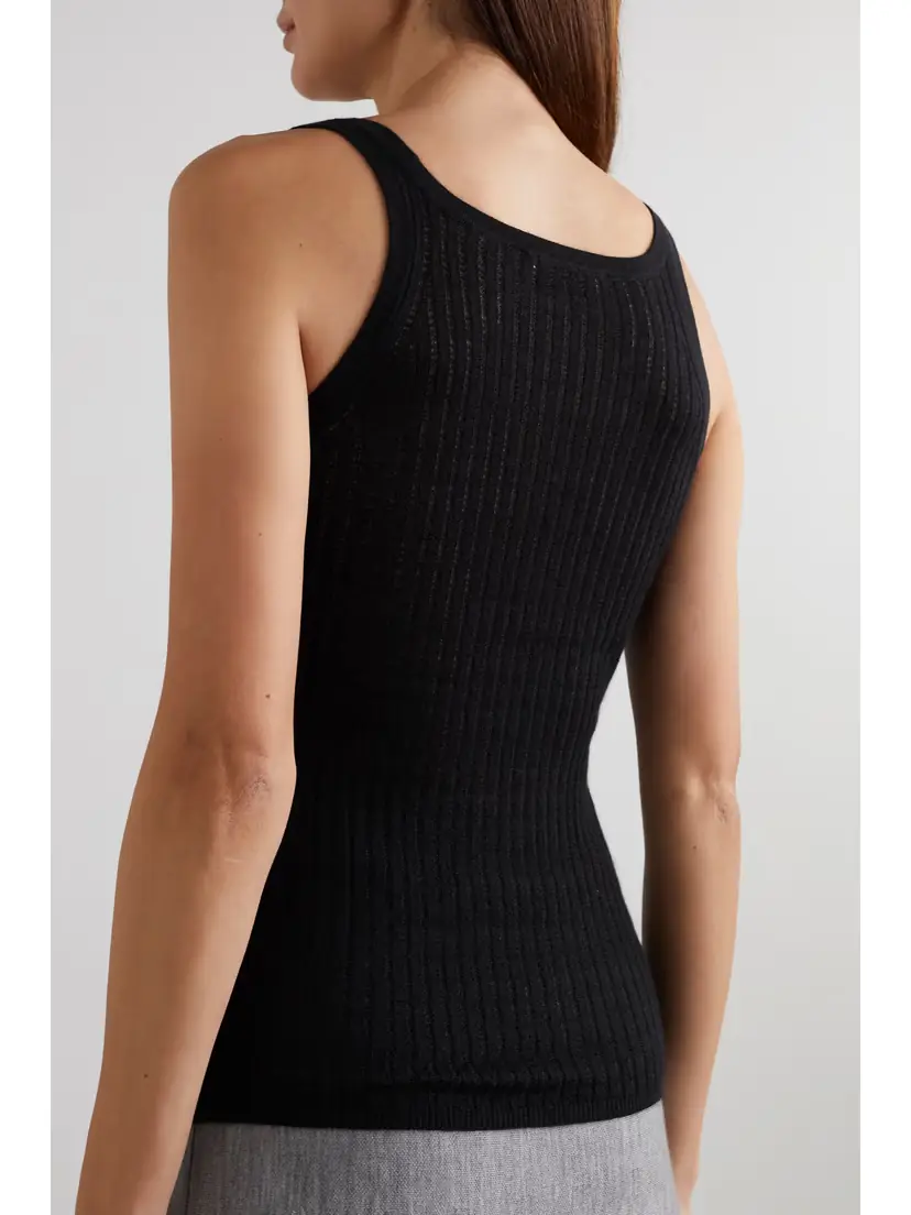 Gabriela Hearst Nevin Pointelle-knit Cashmere And Silk-blend Tank | Thumbnail 3 Gabriela Hearst Nevin Pointelle-knit Cashmere And Silk-blend Tank | Thumbnail 3