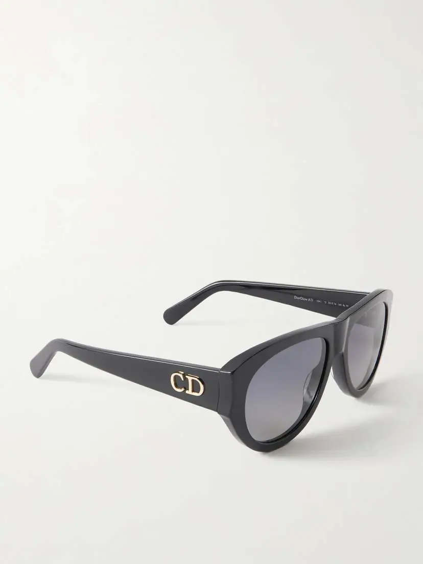 DIOR Eyewear Diorglow A1u Aviator-style Acetate Sunglasses | Thumbnail 3