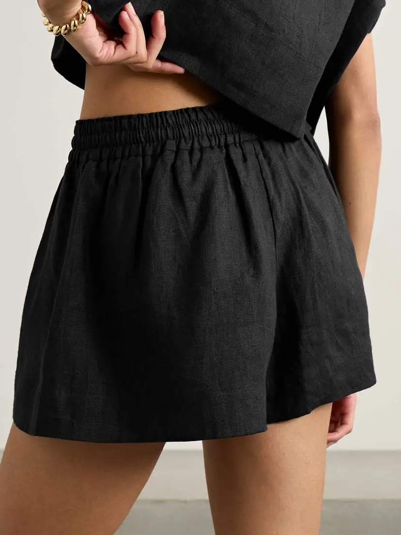 Suzie Kondi Shkip Linen Shorts | Thumbnail 3 Suzie Kondi Shkip Linen Shorts | Thumbnail 3