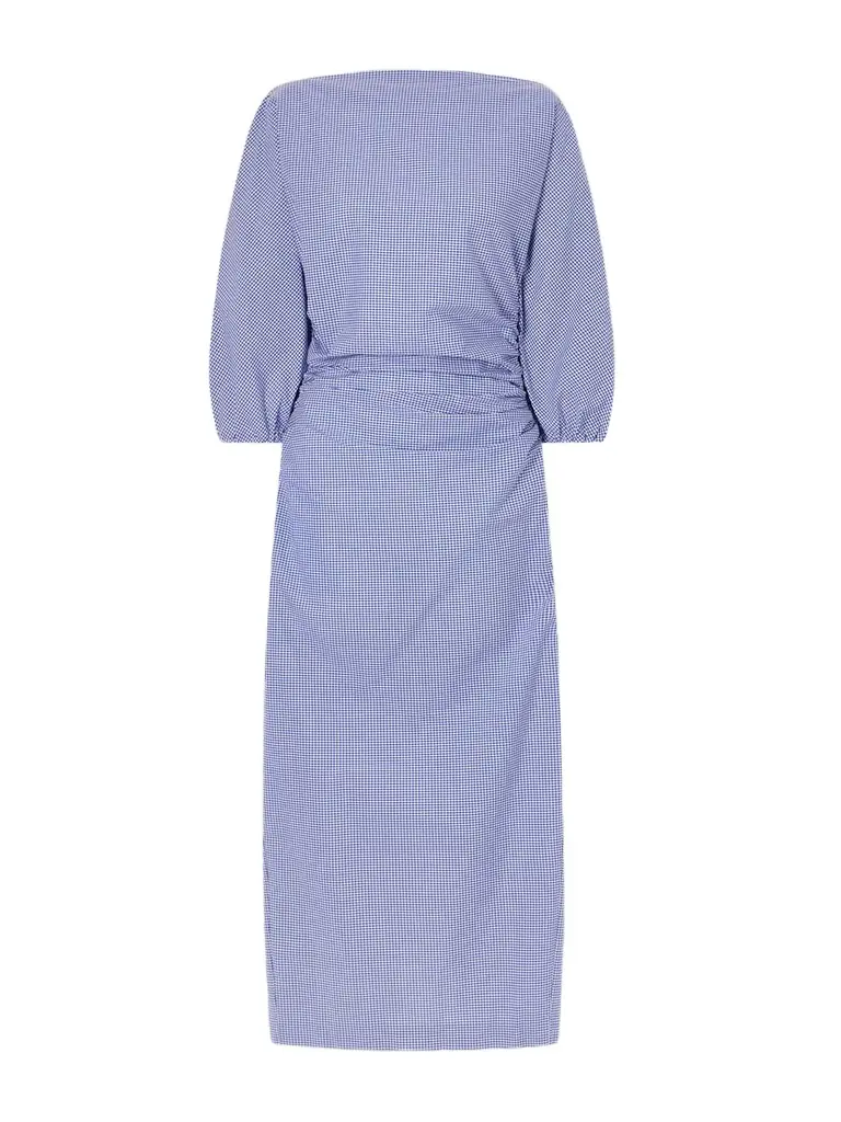 BERNADETTE Checked Cotton Midi Dress | Image 1 BERNADETTE Checked Cotton Midi Dress | Image 1