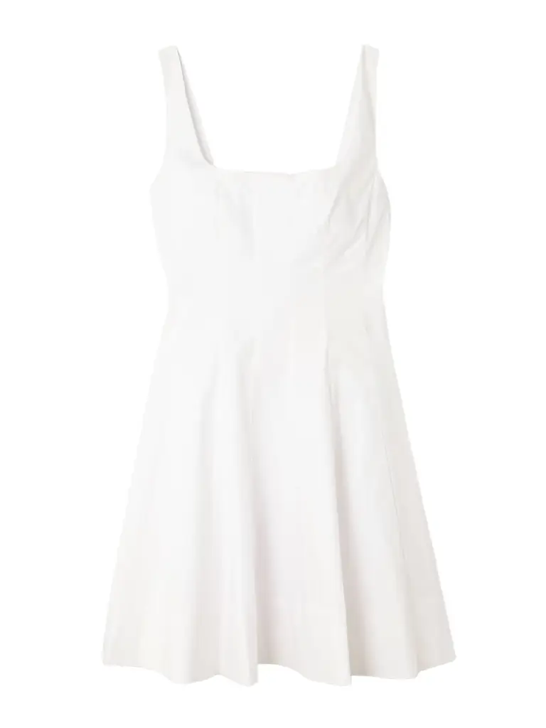 Wells Pleated Cotton-blend Poplin Mini Dress