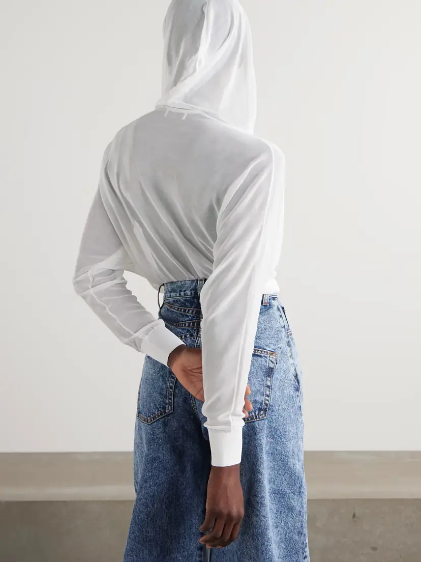 Alaïa Hooded Jersey Bodysuit | Thumbnail 3 Alaïa Hooded Jersey Bodysuit | Thumbnail 3