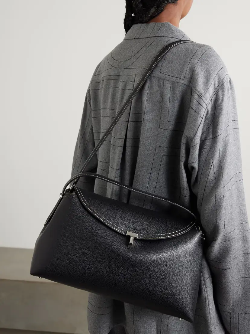 TOTEME T-lock Textured-leather Shoulder Bag | Thumbnail 6 TOTEME T-lock Textured-leather Shoulder Bag | Thumbnail 6
