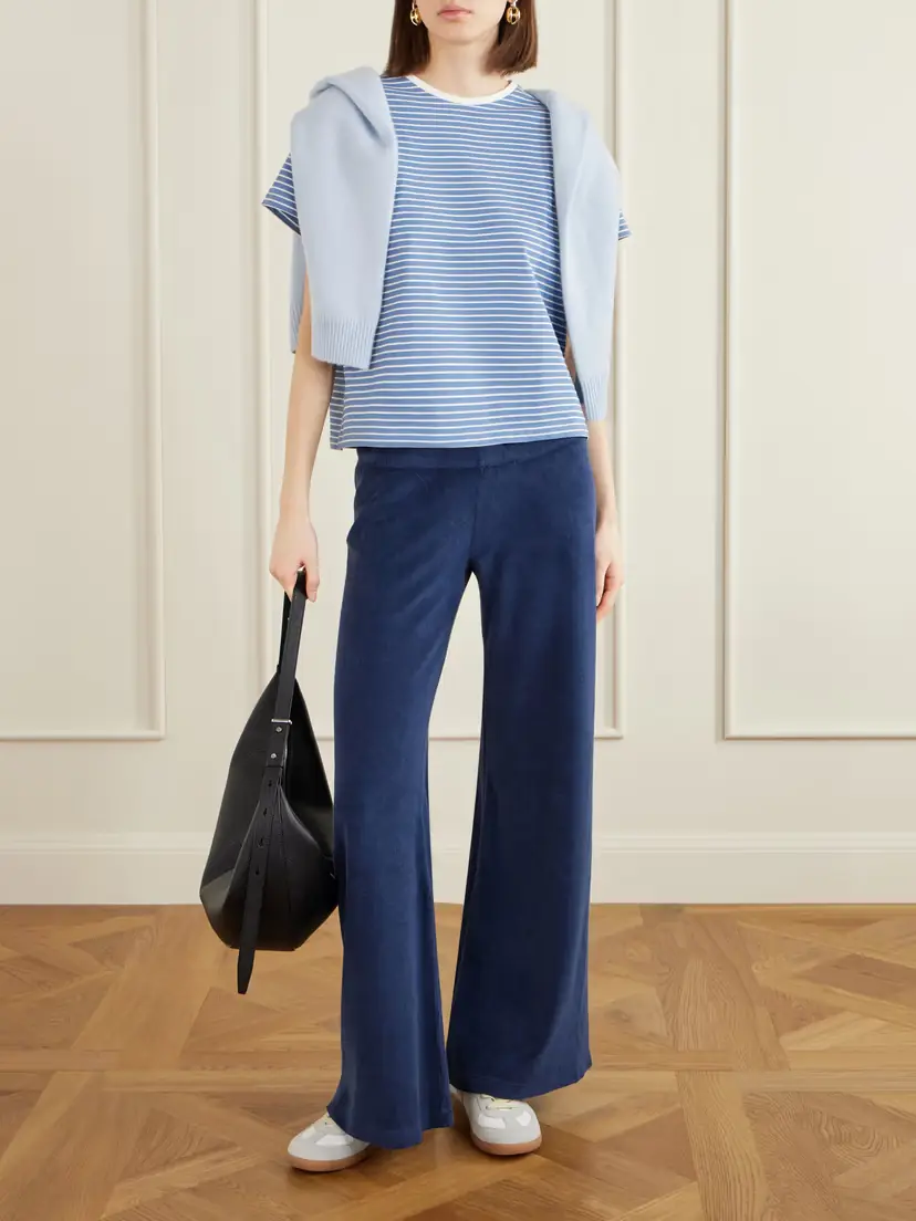 Suzie Kondi Lito Cotton-blend Terry Wide-leg Pants | Thumbnail 2