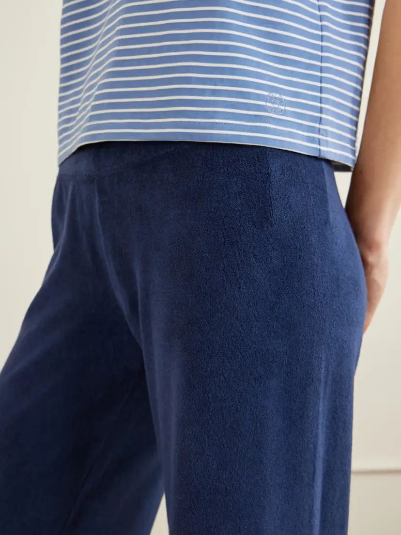 Suzie Kondi Lito Cotton-blend Terry Wide-leg Pants | Thumbnail 5