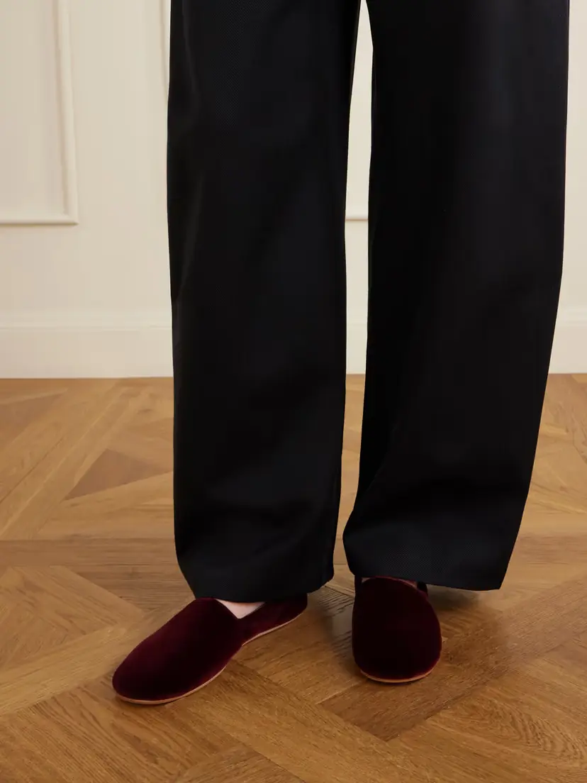 The Row Ponti Velvet Flats | Thumbnail 2 The Row Ponti Velvet Flats | Thumbnail 2