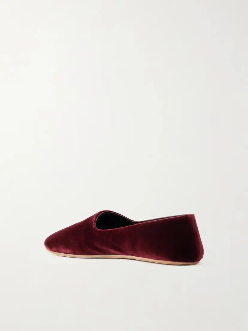 The Row Ponti Velvet Flats | Thumbnail 3 The Row Ponti Velvet Flats | Thumbnail 3