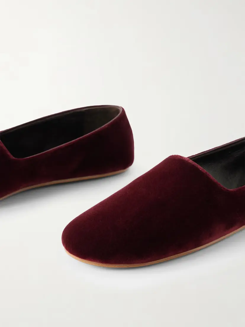 The Row Ponti Velvet Flats | Thumbnail 5 The Row Ponti Velvet Flats | Thumbnail 5