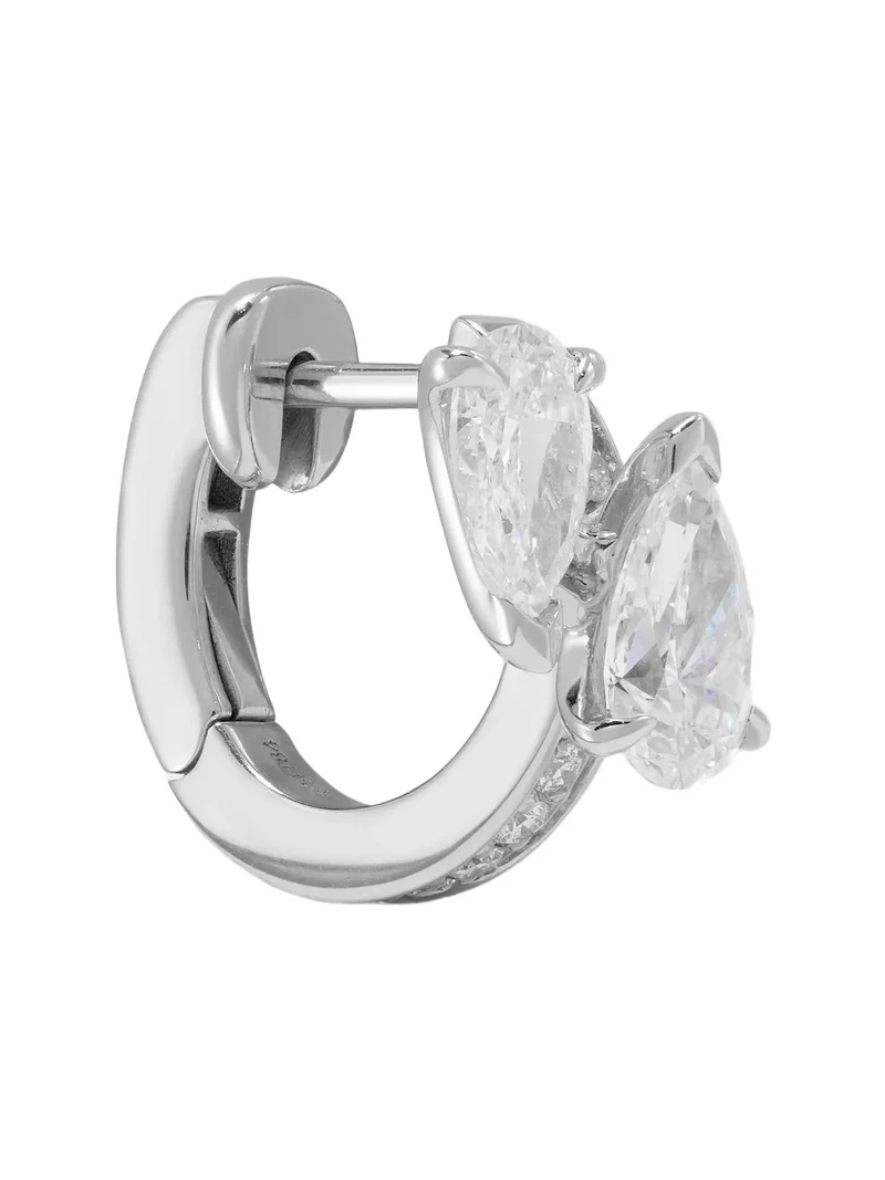 Serti Sur Vide 14-karat White Gold Diamond Single Earring